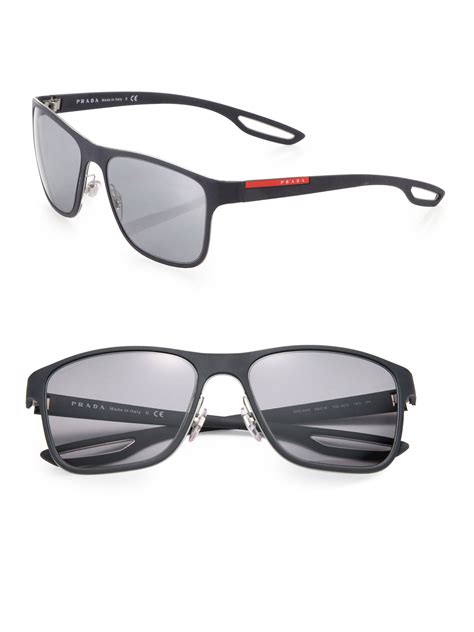 prada 56mm square sunglasses|prada square sunglasses men.